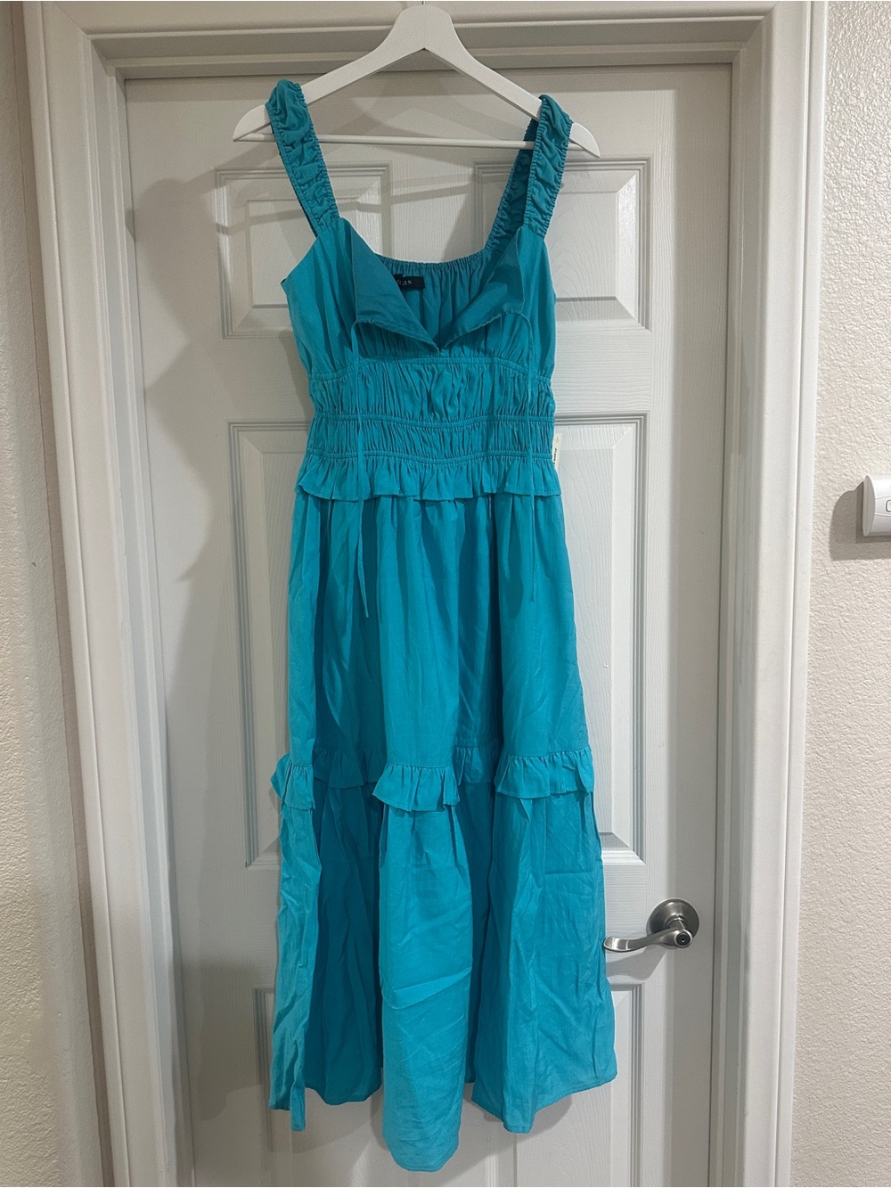 Turquoise Ruffled Sundress - Women